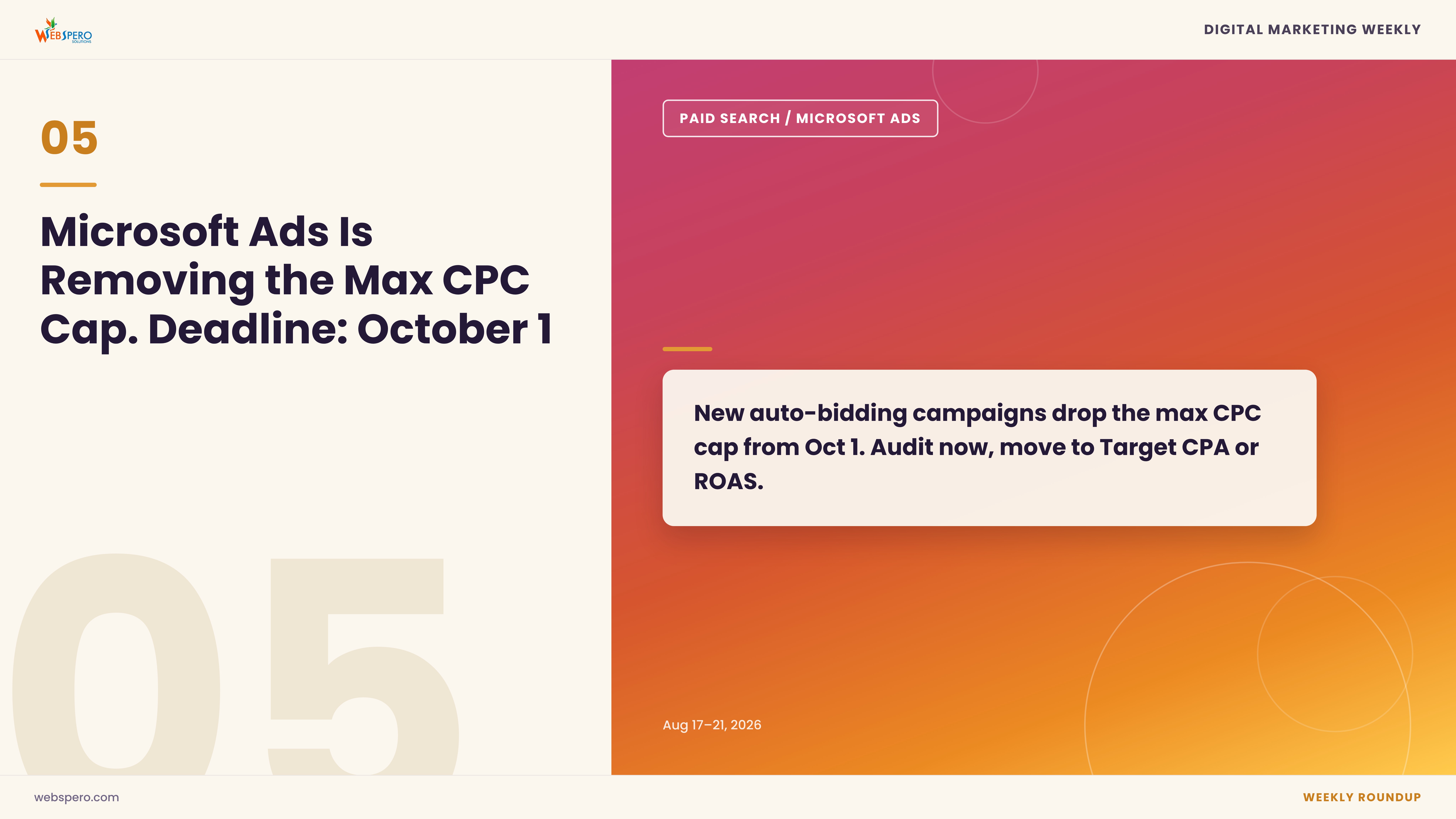 Microsoft Ads Is Removing the Max CPC Cap. The Deadline Is October 1